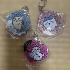 ちいかわラメアクリルキーホルダー モモンガ 古本屋　ハチワレ　シーサー3点セット