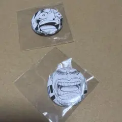 ワンピース オールフェイス缶バッジ ガープ ルフィ 連続コマ2種セット
