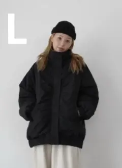 新品　しまむら　hideka さん　コラボ　zipブルゾン　中黒　Lのサムネイル
