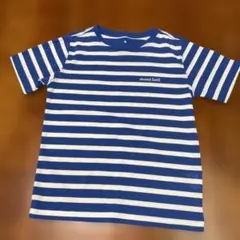 mont-bell ストライプ Tシャツ 120cm 青・白　男の子・女の子も