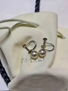 赤字セール❣️TASAKI 田崎❓グレーイヤリングほぼ新品‼️7mm‼️ネジ式のサムネイル