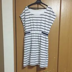 earth ボーダーワンピ