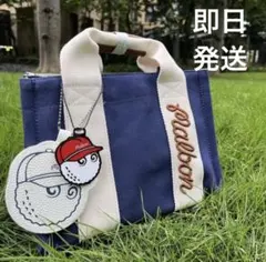 ネイビー　カートバッグ　マルボンゴルフ MALBON GOLF
