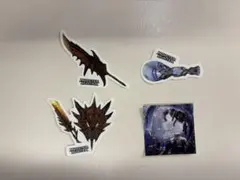スシロー✖️モンスターハンター 20周年ステッカー 4枚セット