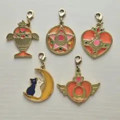セーラームーン ステンドチャーム 5個セット