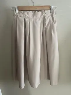index 未使用 ベージュ系 スカート　Fサイズ ウエストゴム 上品