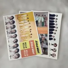 Snow Man ステッカーシート 3枚セット※バラ売り不可