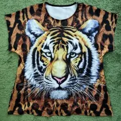 虎柄　カットソー