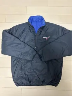 【激レア】90s POLO SPORT リバーシブル 中綿アノラック 紺×青 M