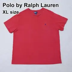 ポロ バイ ラルフローレン ポケットTシャツ ワンポイント XL レッド