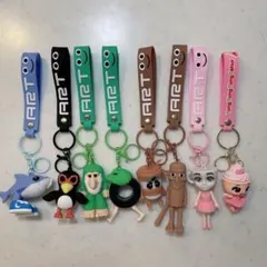 トゥントゥントゥンサフール キーホルダー8個セット 人気キャラ