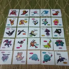 ポケモンパン　デコキャラシール　計25枚