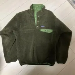 Patagonia スナップT 緑　リバーシブル　フリースジャケット