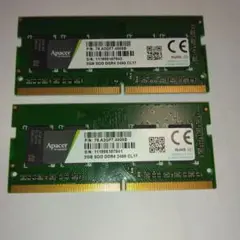 4GB SOD DDR4 2400 CL17 メモリ2＊2枚