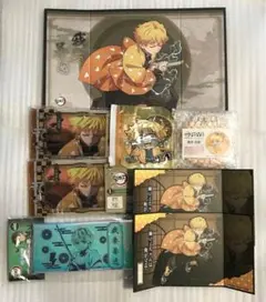 鬼滅の刃 ケース 屏風 コースター ポーチ 我妻善逸 8点セット