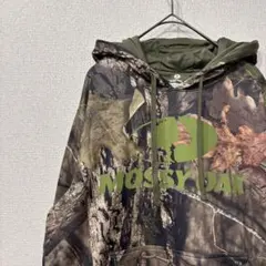 アメリカ古着　パーカー　リアルツリー　柄　ロゴ　 S 3483