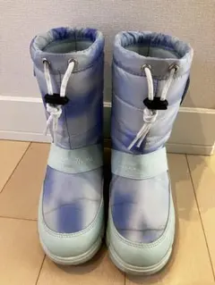 スノーブーツ ムーンスター 21㎝ 女の子 美品　水色　雪遊び　スキー　スノボ