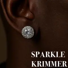 【人気商品】ダイヤピアス8mm【silver】