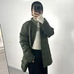 【新品】Crocodile ロングジャケット カーキ 軽量 防寒 アウター M