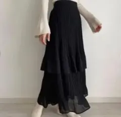 callautia ティアードプリーツロングスカートのサムネイル
