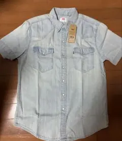 未使用 Levi's 半袖 デニムシャツ タグ付き ウエスタン S ジャパンMのサムネイル