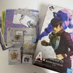 ジョジョ　一番くじ　A賞　仗助　フィギュア　デスクマスコット　メタルピンズ