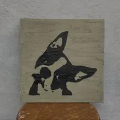 抽象わんこアートパネル
