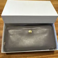 p*o様 【難あり】コールハーン　 グレーレザー長財布