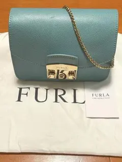 美品◎FURLA メトロポリス　チェーンバッグ