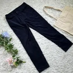【KEITH】ストレートパンツ　『38』　コーデュロイ　ネイビー　シンプル　無地