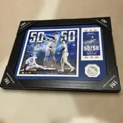 超激レア ドジャース大谷翔平 キャンバスフォトフレーム(投手)123/5000
