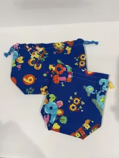 【裏地あり】お弁当袋&コップ袋