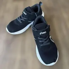 ASICS LAZERBEAM キッズスニーカー 22cm 黒 軽量 通学