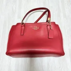 【中古】COACH/ショルダーバッグ/カラー:レッド