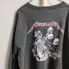 METALLICA メタリカ ロンT バンドT ビッグシルエット L グレー②