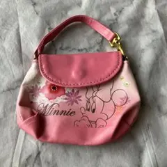 ディズニー　ミニー　バッグチャーム　ポーチ