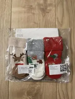 H&M パイルソックス3点セット クリスマス