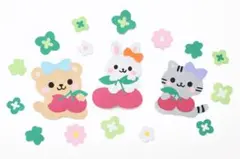 春　４月　５月　クローバー　さくらんぼ　動物　壁面のサムネイル
