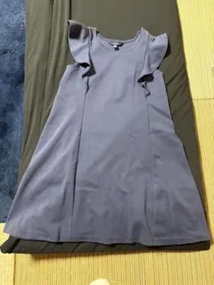 POLO RALPH LAUREN グレー ノースリーブワンピース L