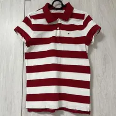 値下げ　TOMMY HILFIGER 半袖ポロシャツ M 赤白
