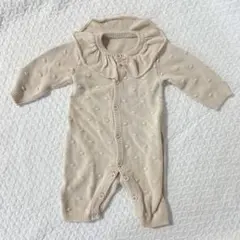 バースデイ　mamaraku　ベージュカバーオール　80cm