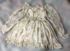 リズリサ　花柄　長袖　ミニワンピース　オフショル　Mサイズ