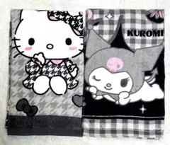 しまむら　モノクロ　ハローキティ クロミ　フェイスタオル　モノトーン　セット