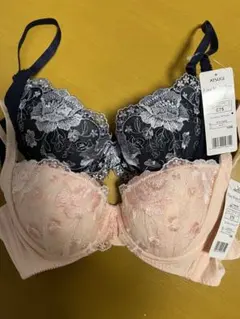 ATSUGI ブラジャー C75 ネイビー/ピンク 2色セット