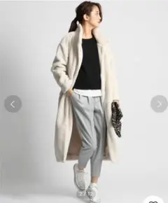 アパートバイローリーズ　ボアロングコート