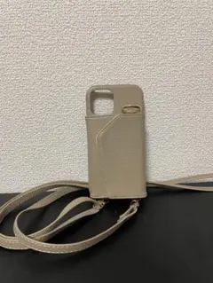スマホケース　iPhone12 スマホショルダー　ミラー付き