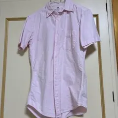 UNIQLO ピンク ドット柄 半袖シャツ