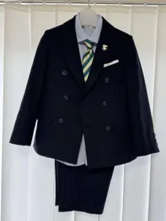 CHOPIN ネイビー ストライプ ダブルブレストスーツ