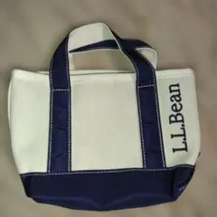 新品L.L.Bean トートバッグ アイボリー/ネイビー雑誌付録ミニトート