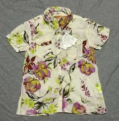 神戸GLAMOROUS GARDEN 花柄 半袖衿ワイヤー入り花柄シャツのサムネイル
